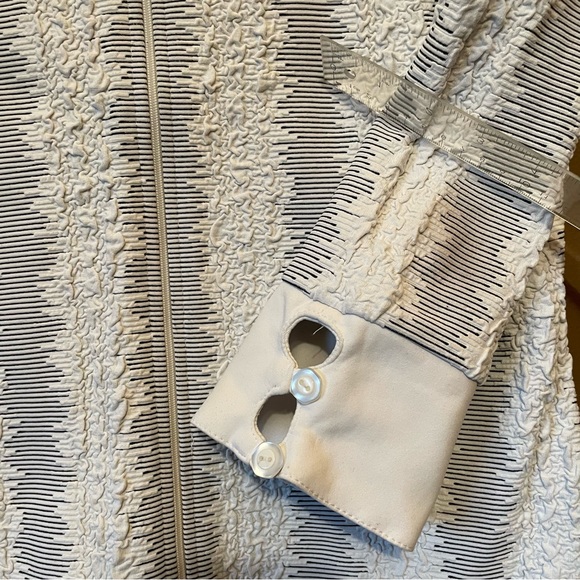 Joseph Ribkoff Full Zip Blazer Jacket Black and White 3/4 Sleeve Size 10 - Picture 5 of 15